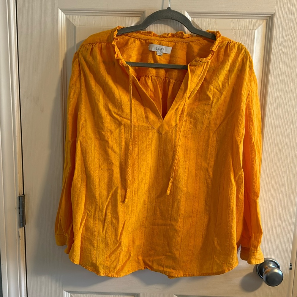 Loft Yellow Blouse